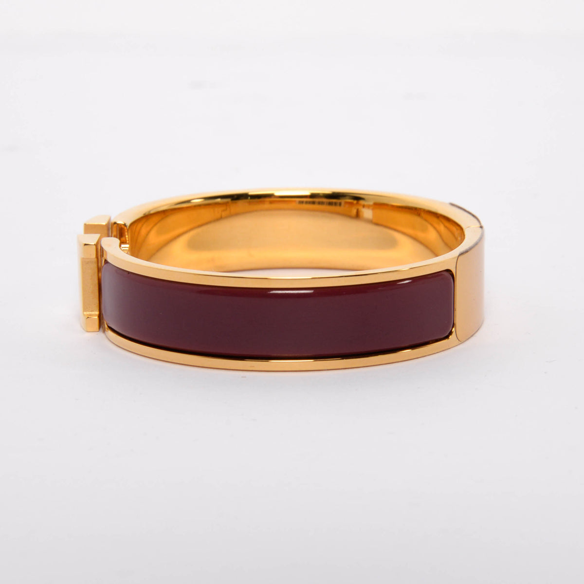 Hermes Rouge de Chine Enamel Clic H Bracelet
