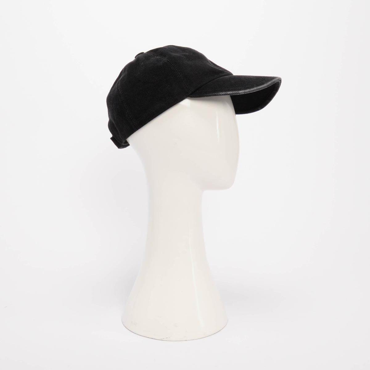 Chanel Black Denim Crystal CC Cap