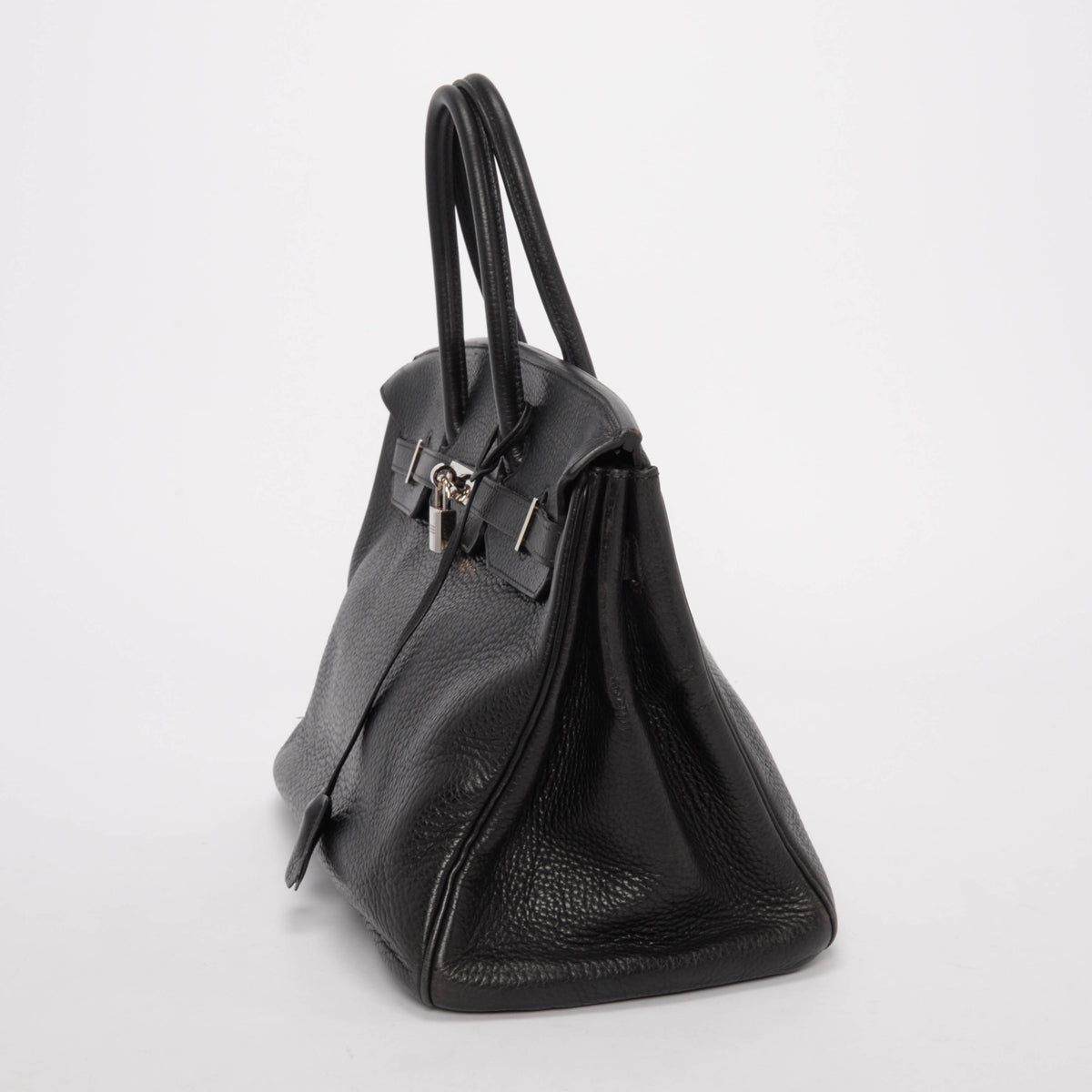 Hermes Black Clemence Birkin 35 PHW