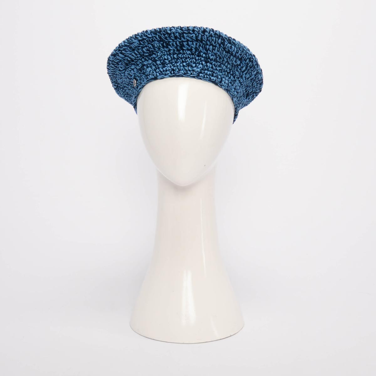 Hermes Navy & Blue Jean Crochet Classic Beret