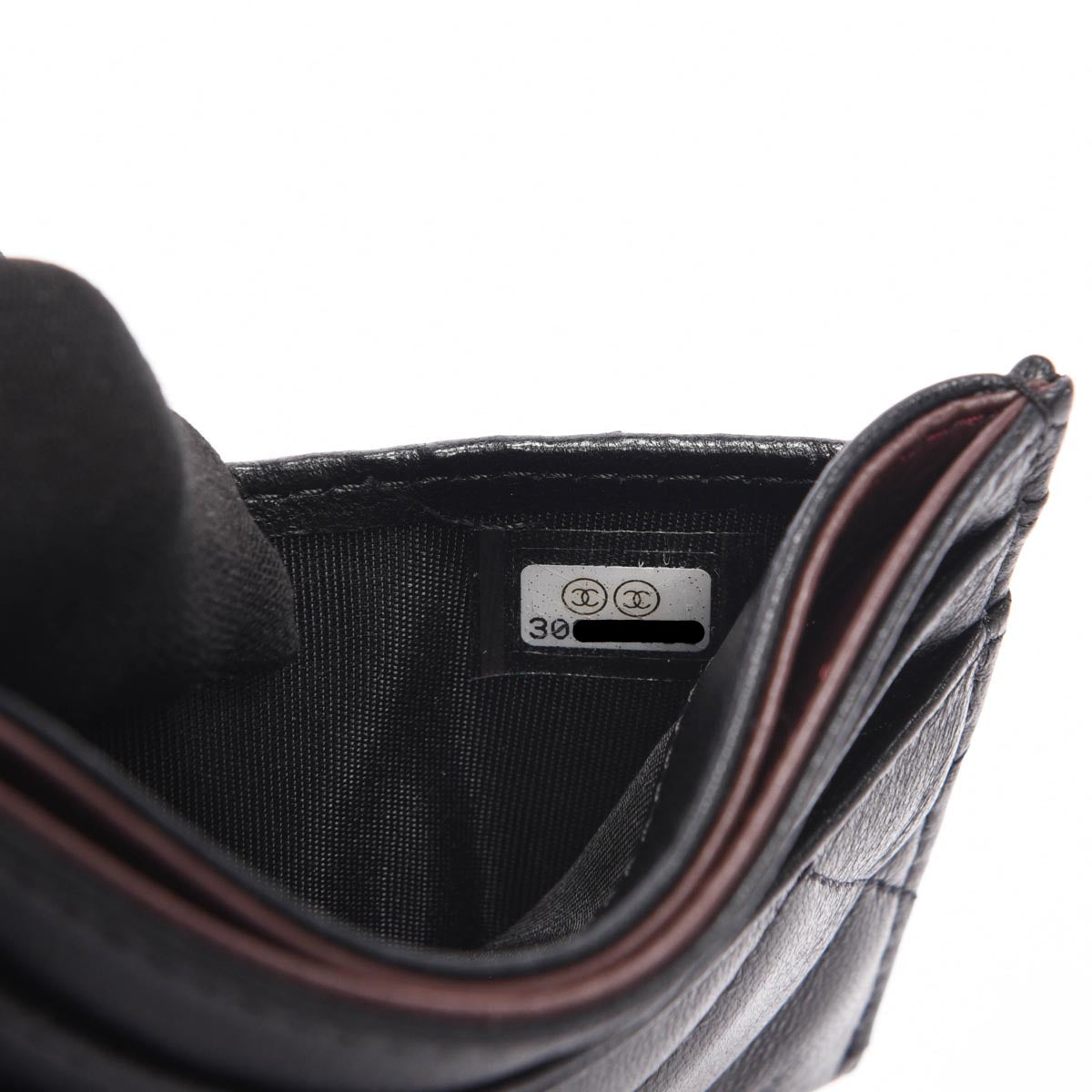 Chanel Black Quilted Lambskin Classic CC Card Holder