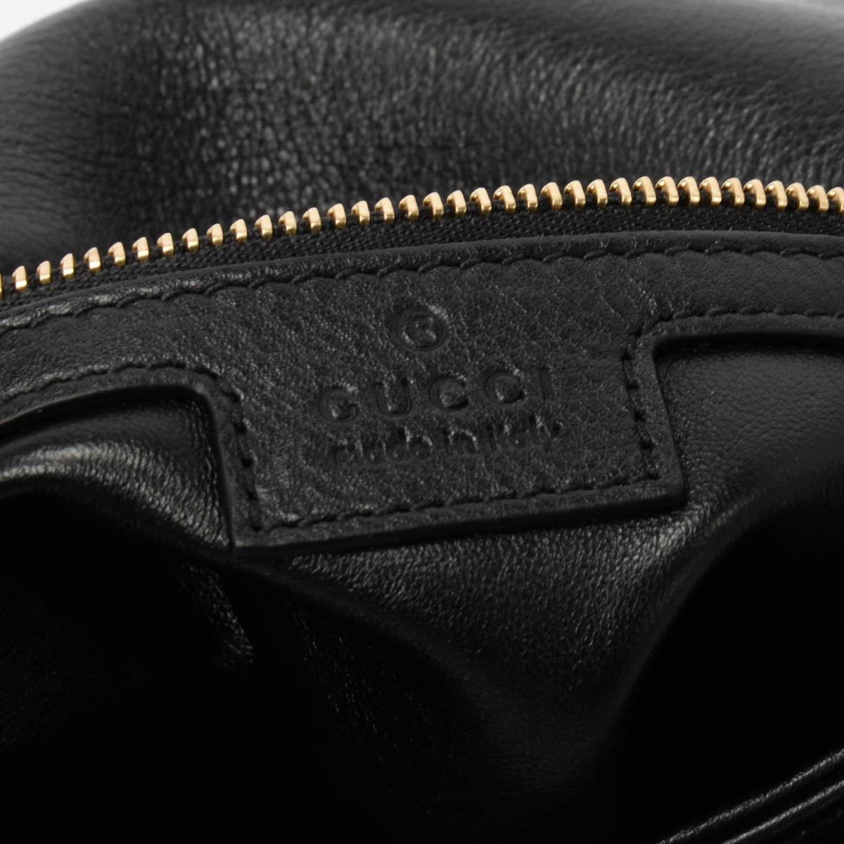 Gucci Black Roxy Calfskin Blondie Medium Shoulder Bag