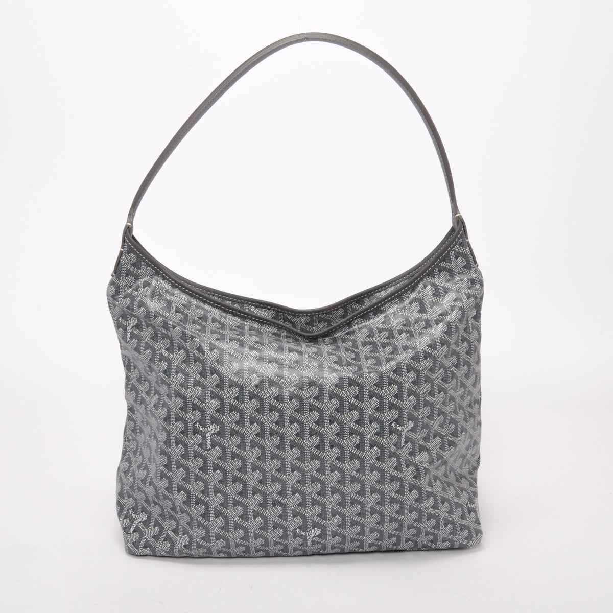 Goyard Grey Goyardine Boheme Hobo Bag