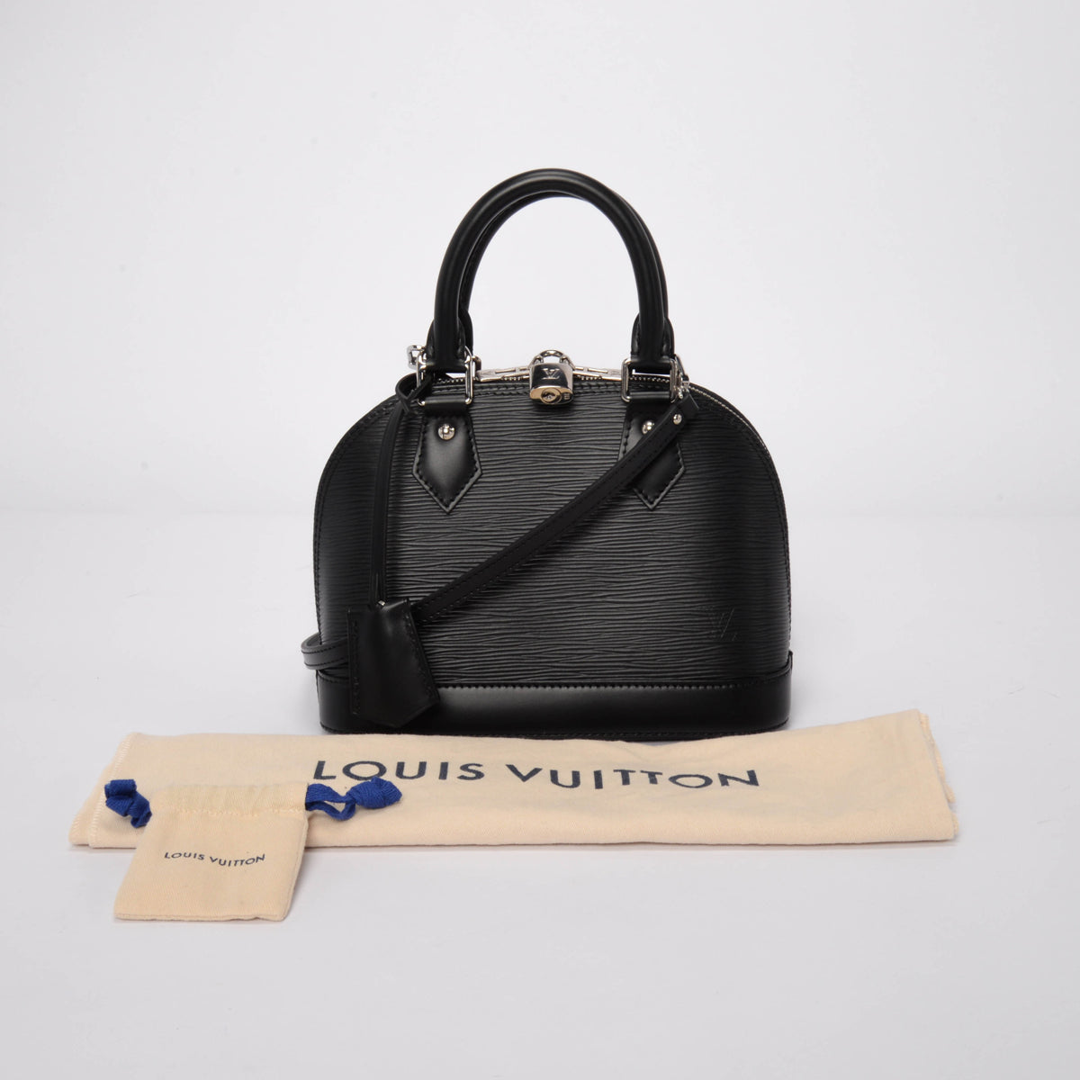 Louis Vuitton Black Epi Leather Alma BB