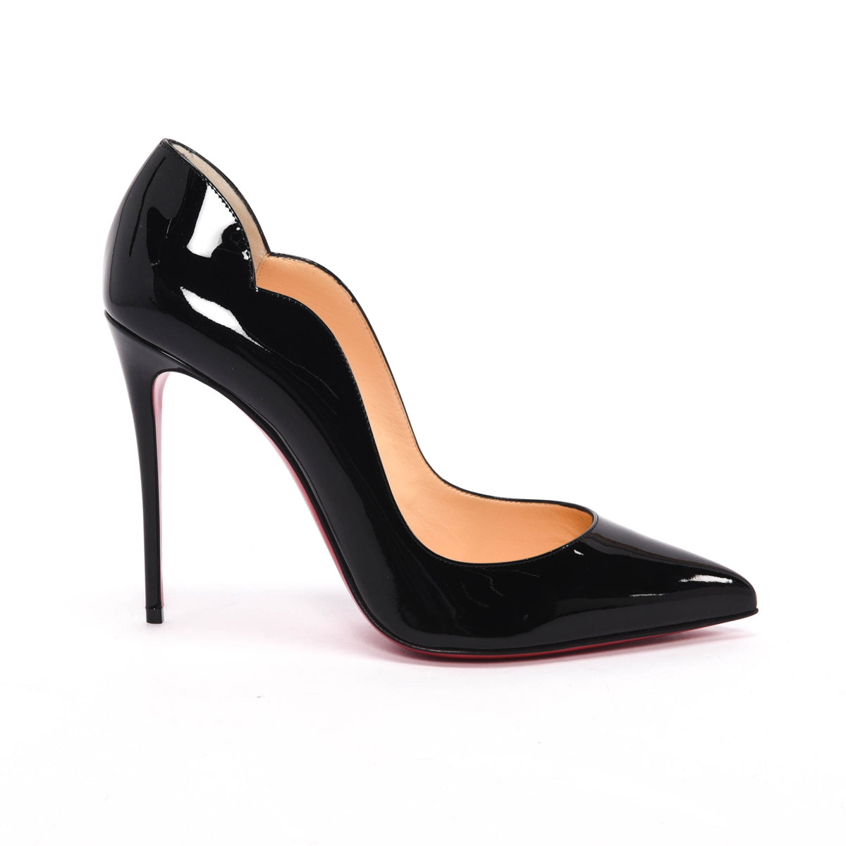 Christian Louboutin Black Patent Hot Chick Pumps 40.5