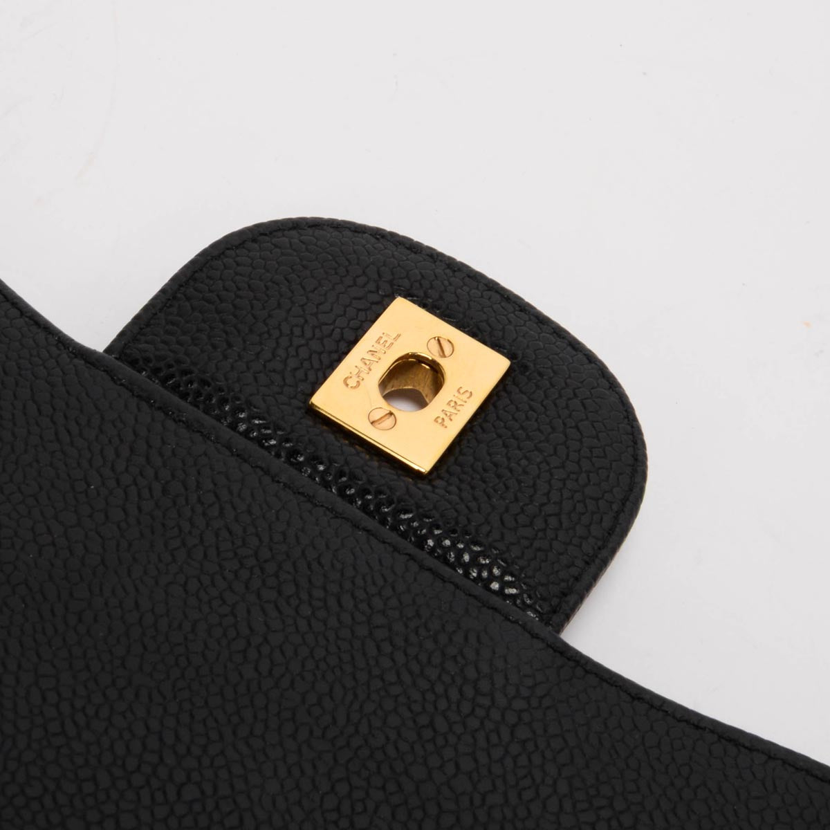 Chanel Black Quilted Caviar Large Classic Flap Bag