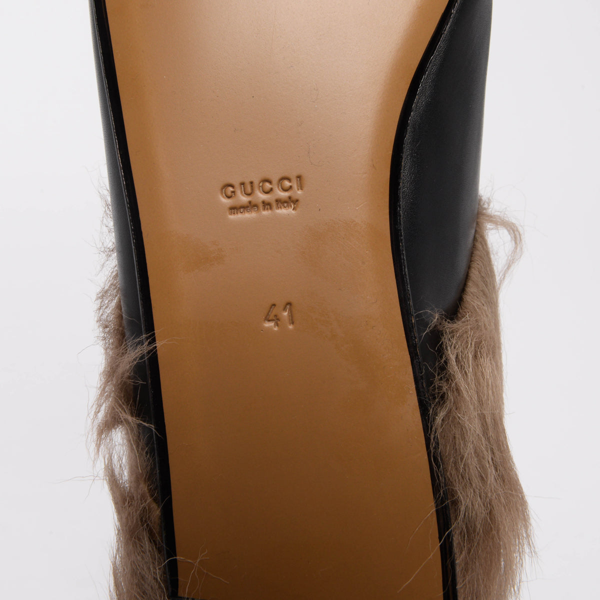 Gucci Black 2015 Re-Edition Princetown Slippers 41