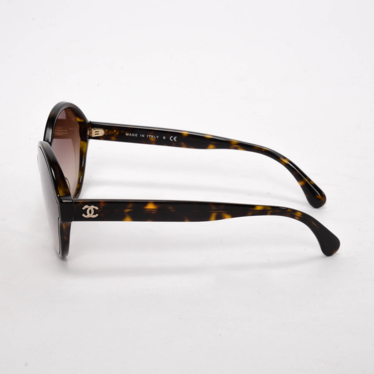 Chanel Havana Round Sunglasses