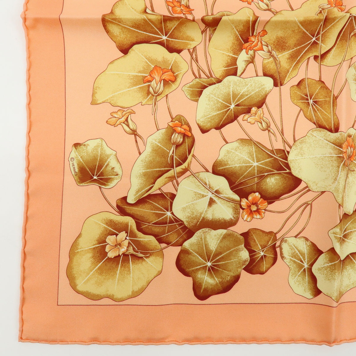 Hermes Les Capucines & Effluves Pocket Square Scarves
