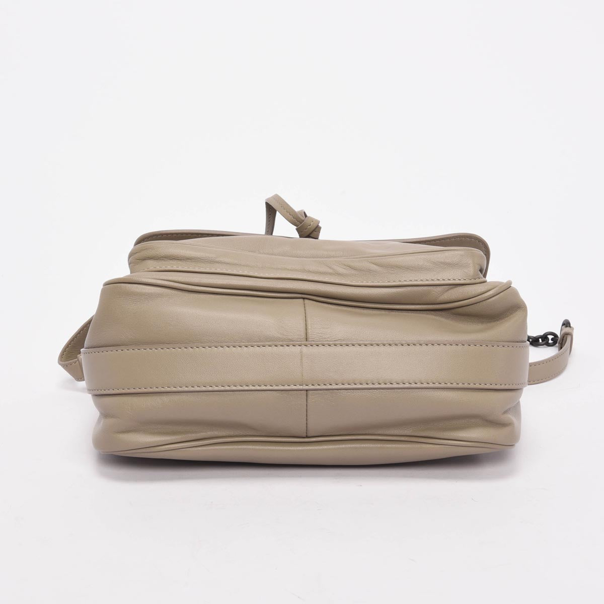 Bottega Veneta Stone Nappa Intrecciato Small Saddle Bag
