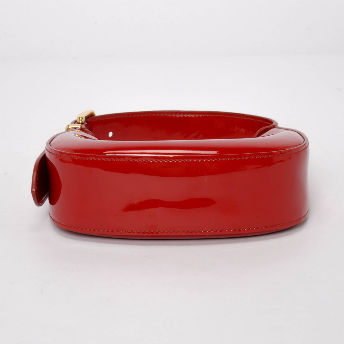 Miu Miu Red Patent Mini Hobo Bag