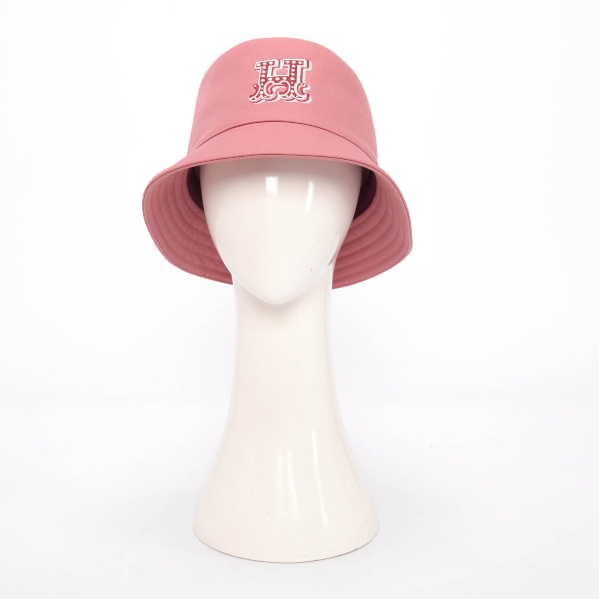 Hermes Rose Sorbet Cotton Harper H Electrique Bucket Hat