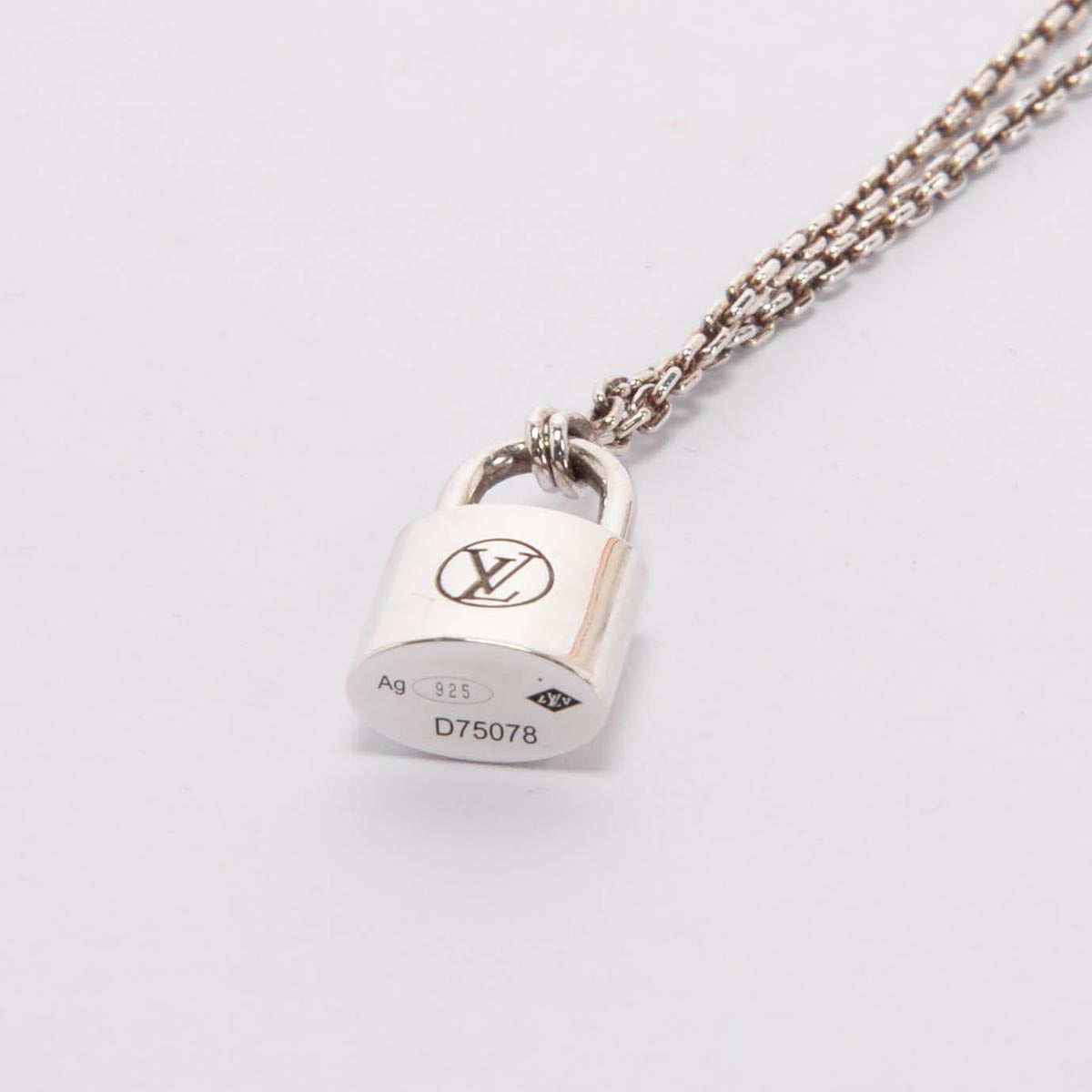 Louis Vuitton Sterling Silver Lockit Pendant