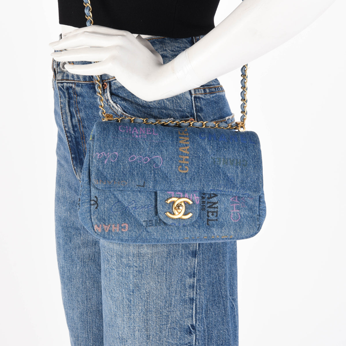 Chanel Blue Denim Mood Mini Flap Bag