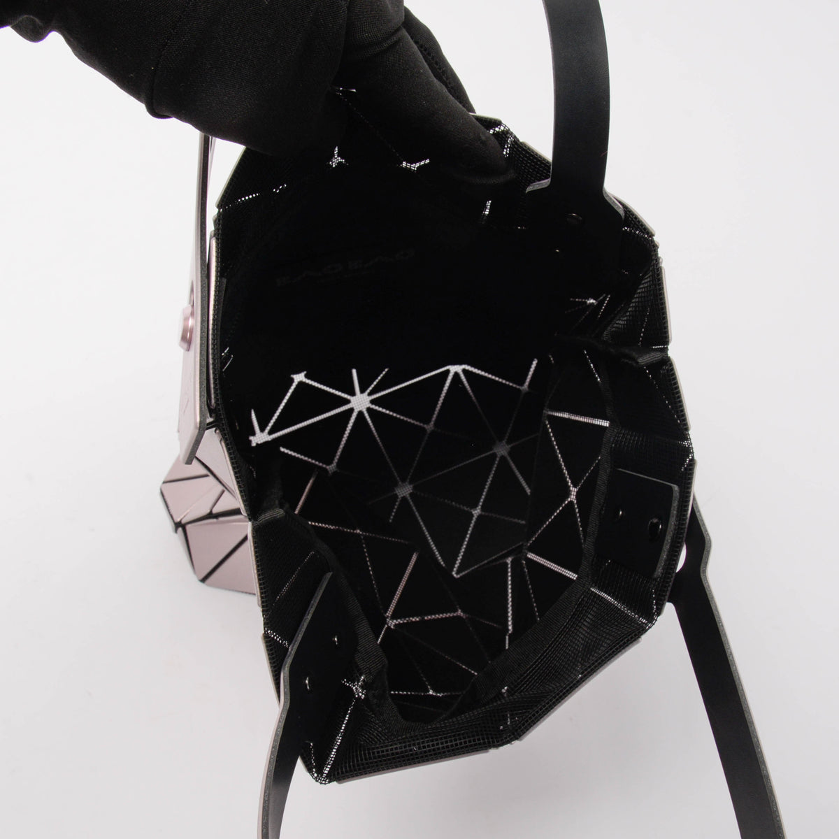 Issey Miyake Metallic Pink Prism Plus Bao Bao Tote