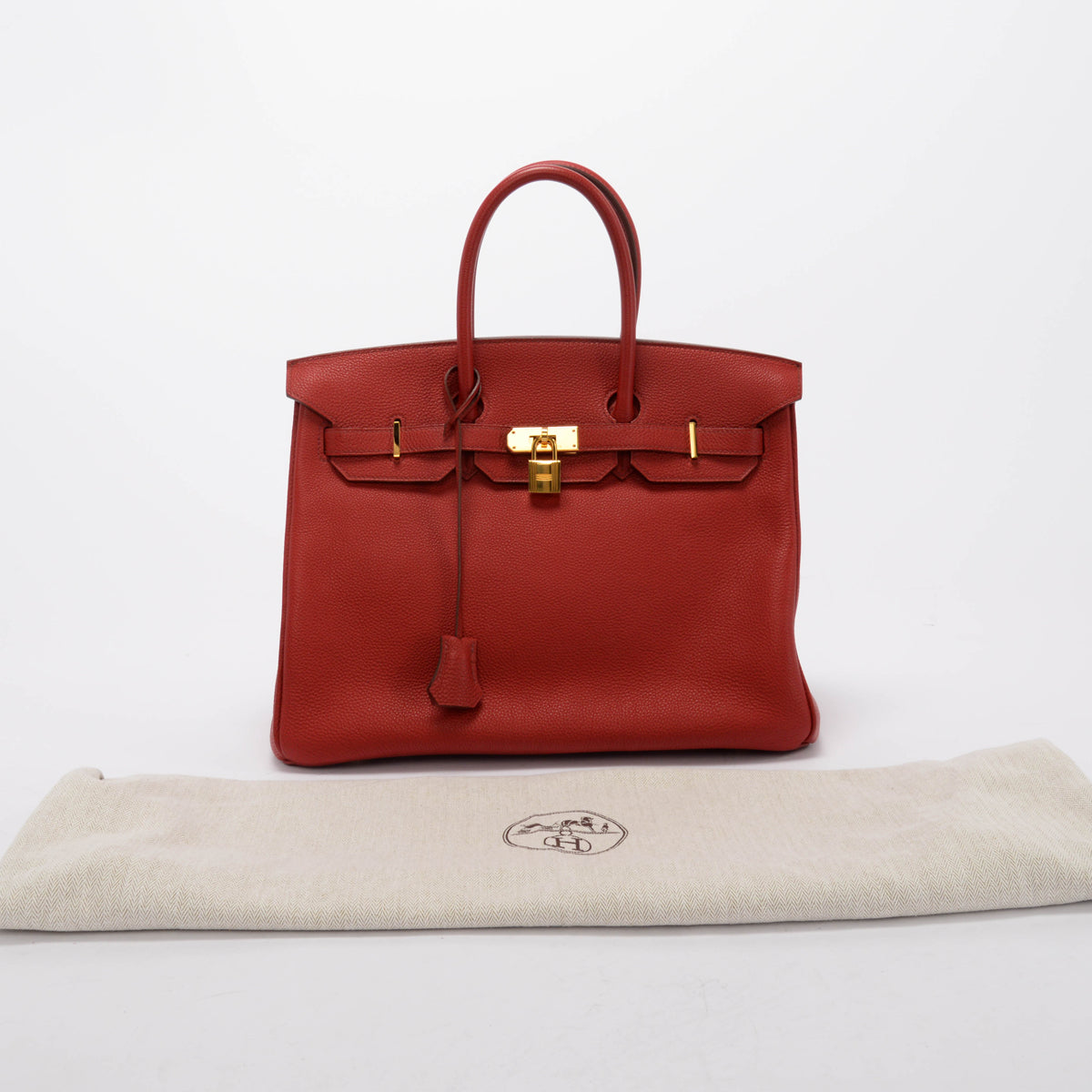 Hermes Rouge Garance Togo Birkin 35