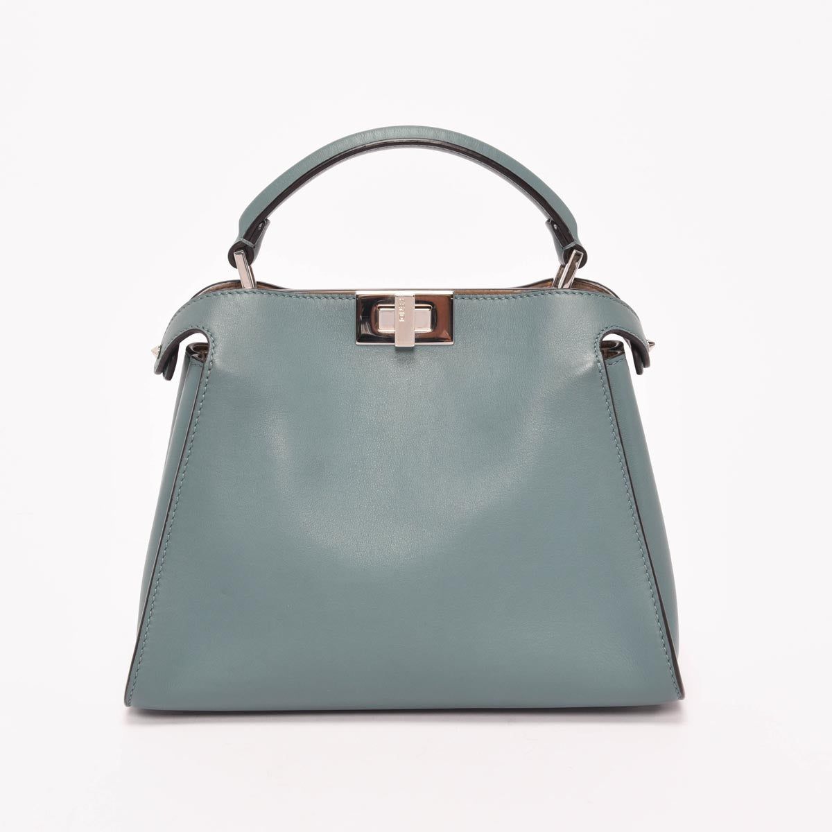 Fendi Mist Green Calfskin Peekaboo Iconic Essentially Bag