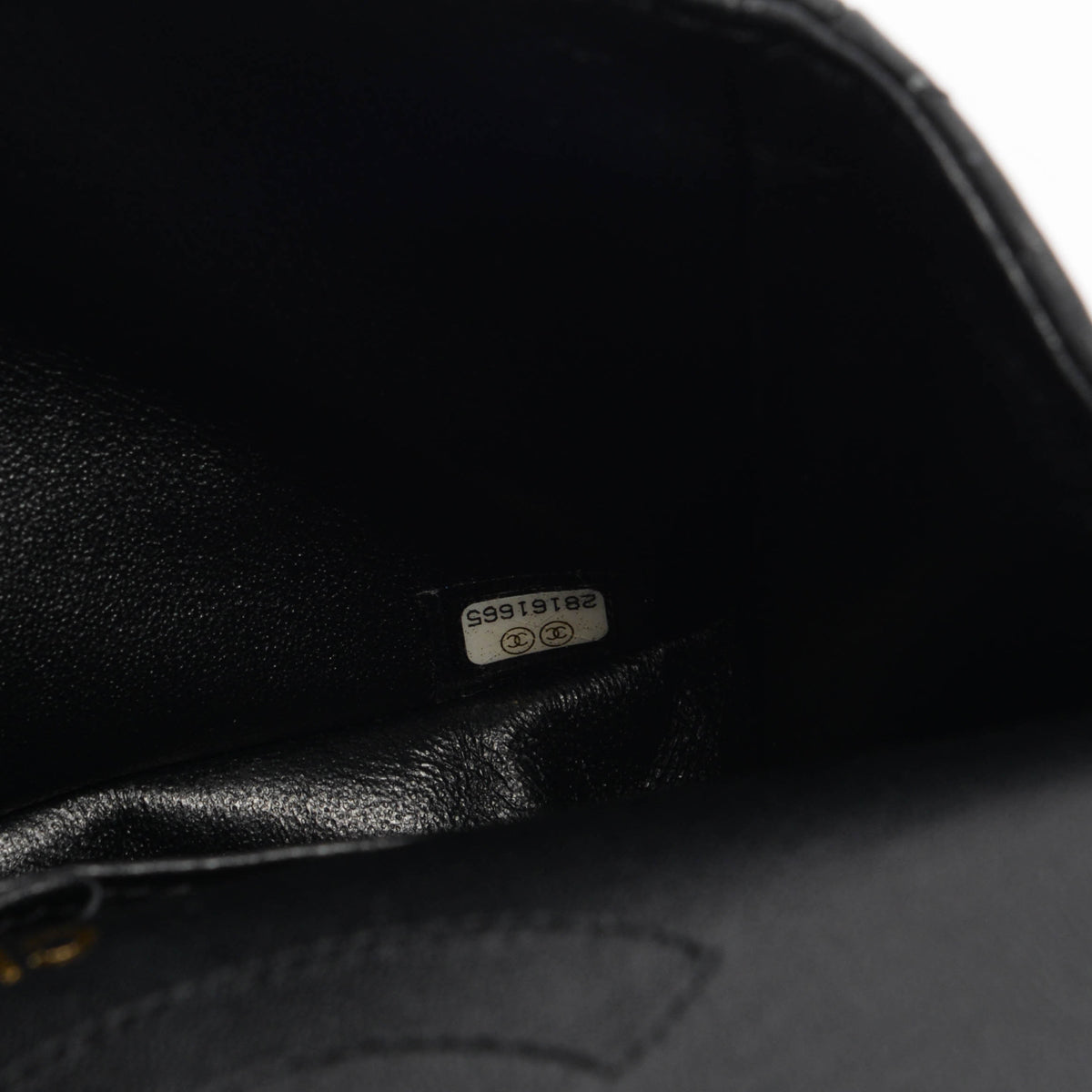 Chanel Black Lambskin Croc Embossed 2.55 Reissue 225 Flap Bag