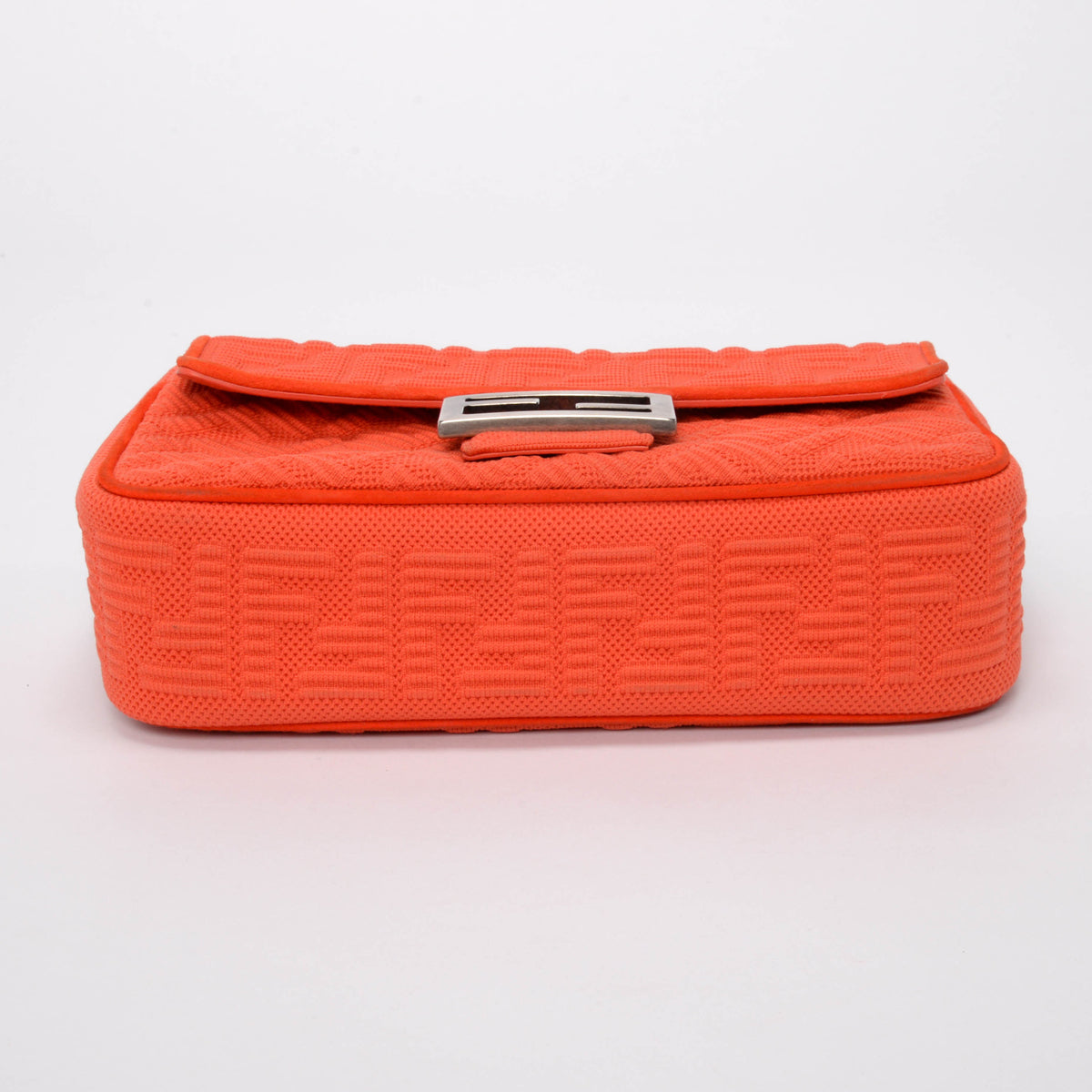 Fendi x Skims Orange Technical Knit Midi Chain Baguette