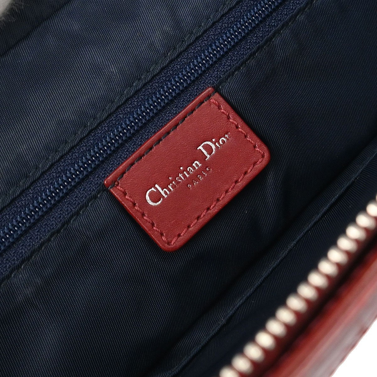 Dior Vintage Navy Diorissimo Canvas Trotter Tote