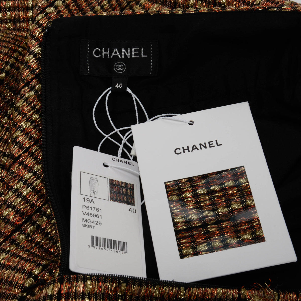 Chanel Metallic Tweed Paris to Egypt Skirt Suit