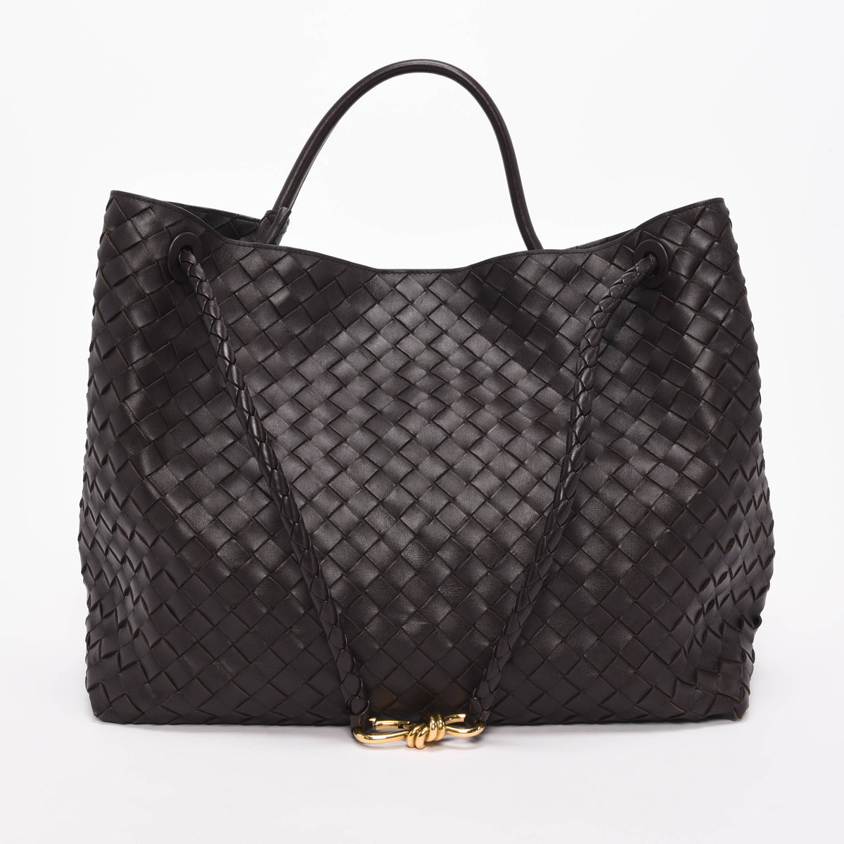 Bottega Veneta Fondant Intrecciato Large Andiamo Tote