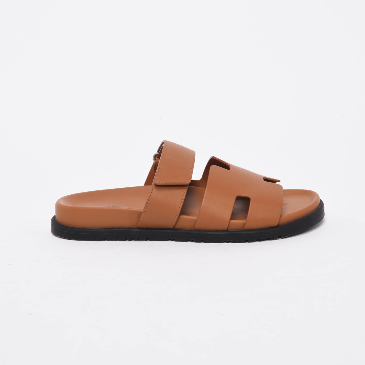 Hermes Naturel Calfskin Chypre Sandals 41