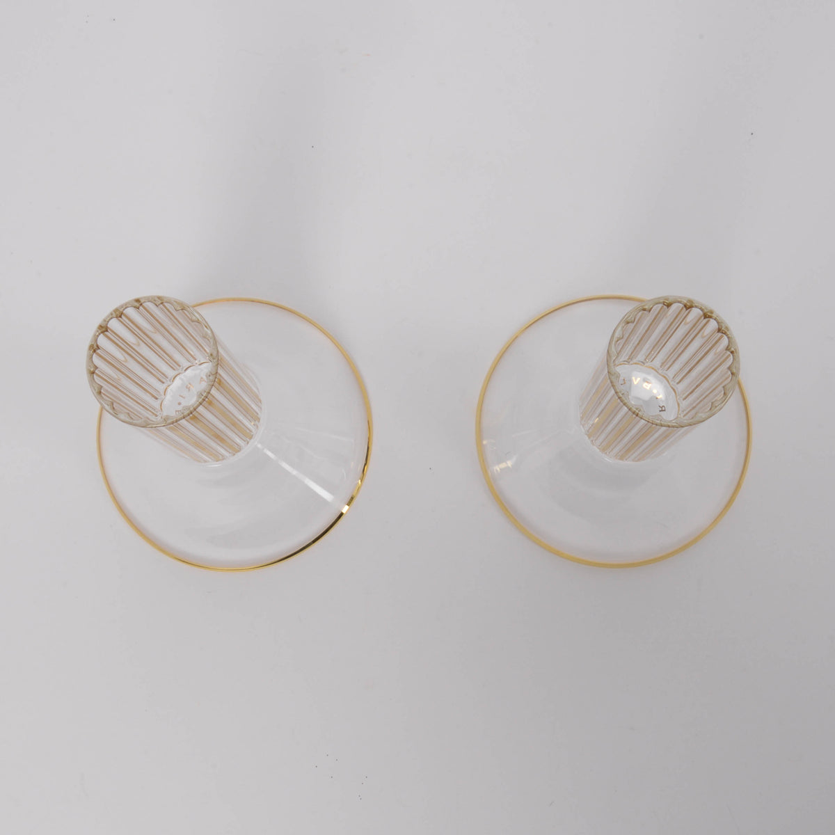 Bulgari Glass Candle Holder Set