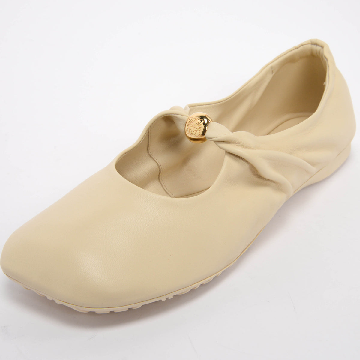 Loewe Dough Nappa Pebble Soft Ballerina Flats 41
