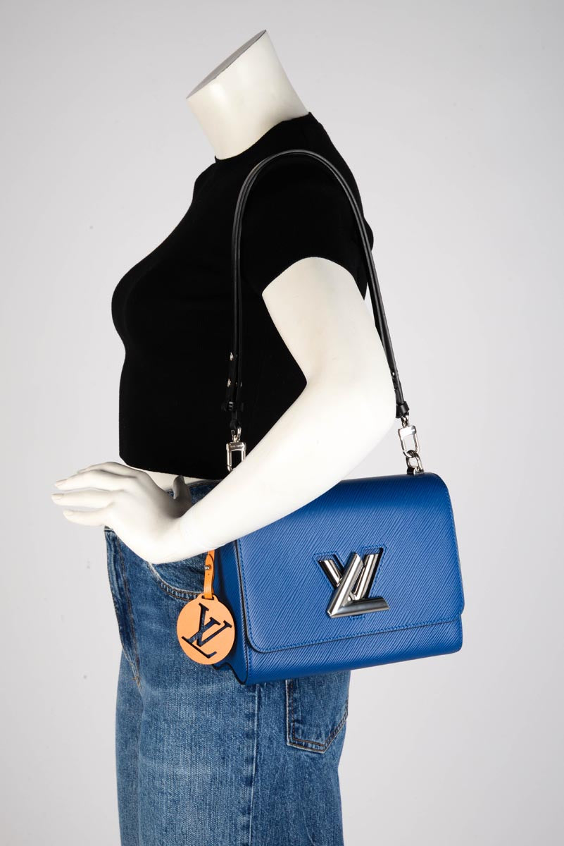 Louis Vuitton Blue Epi Braided Handle Twist MM