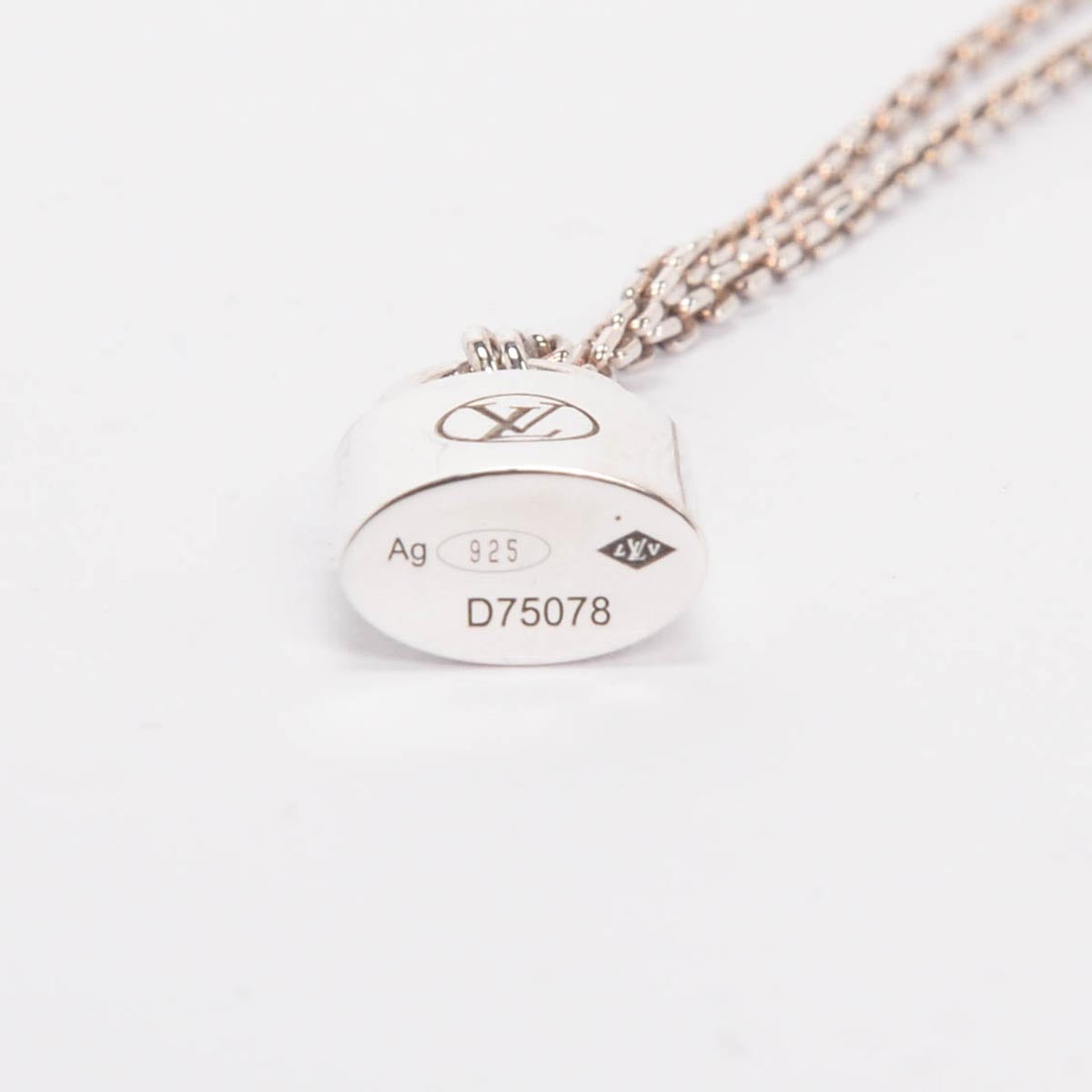 Louis Vuitton Sterling Silver Lockit Pendant