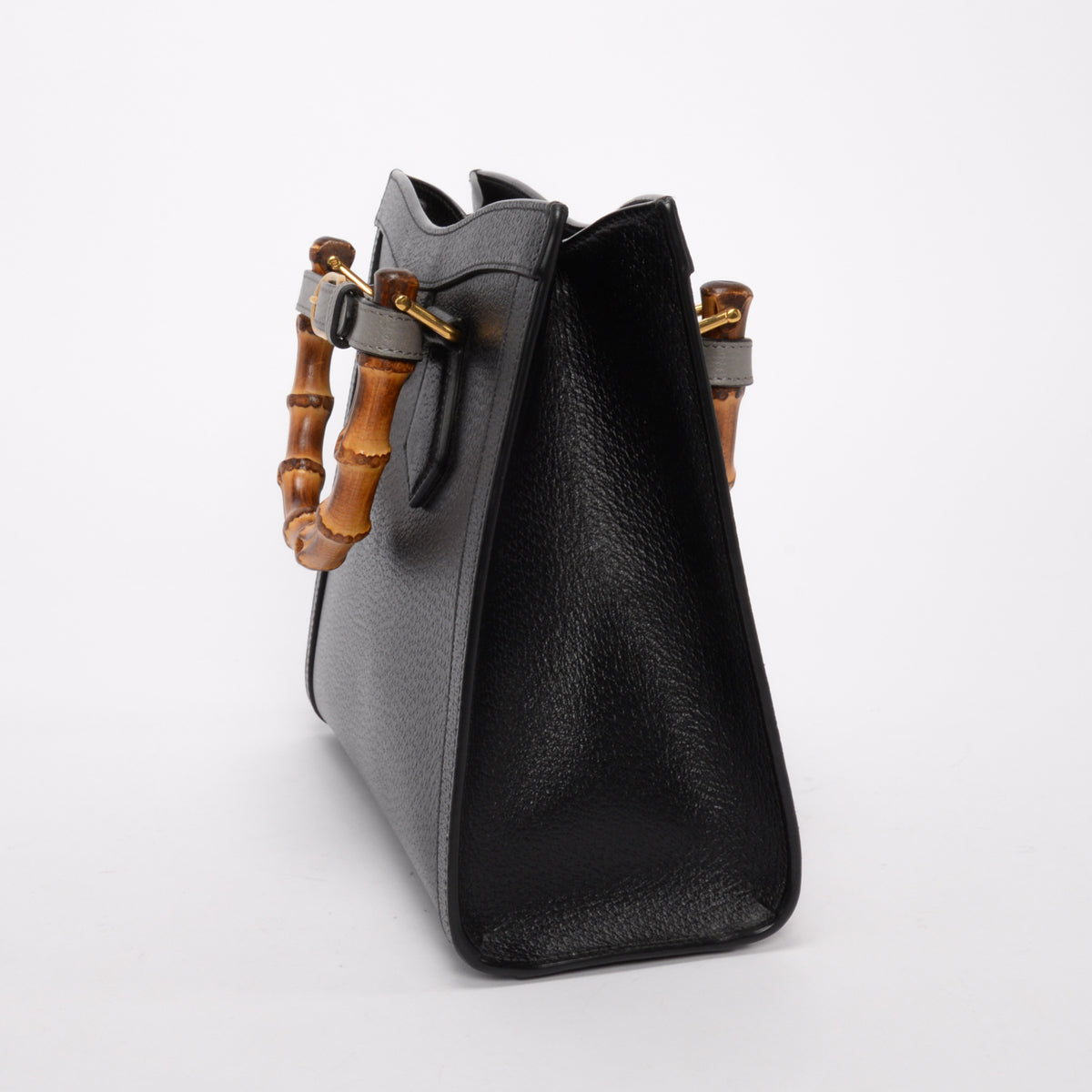 Gucci Black Dollar Calfskin Medium Diana Tote