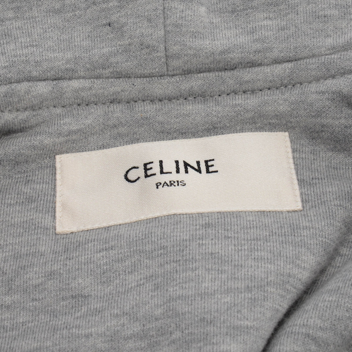 Celine Dark Blue Nylon Hooded Teddy Triomphe Jacket FR 38