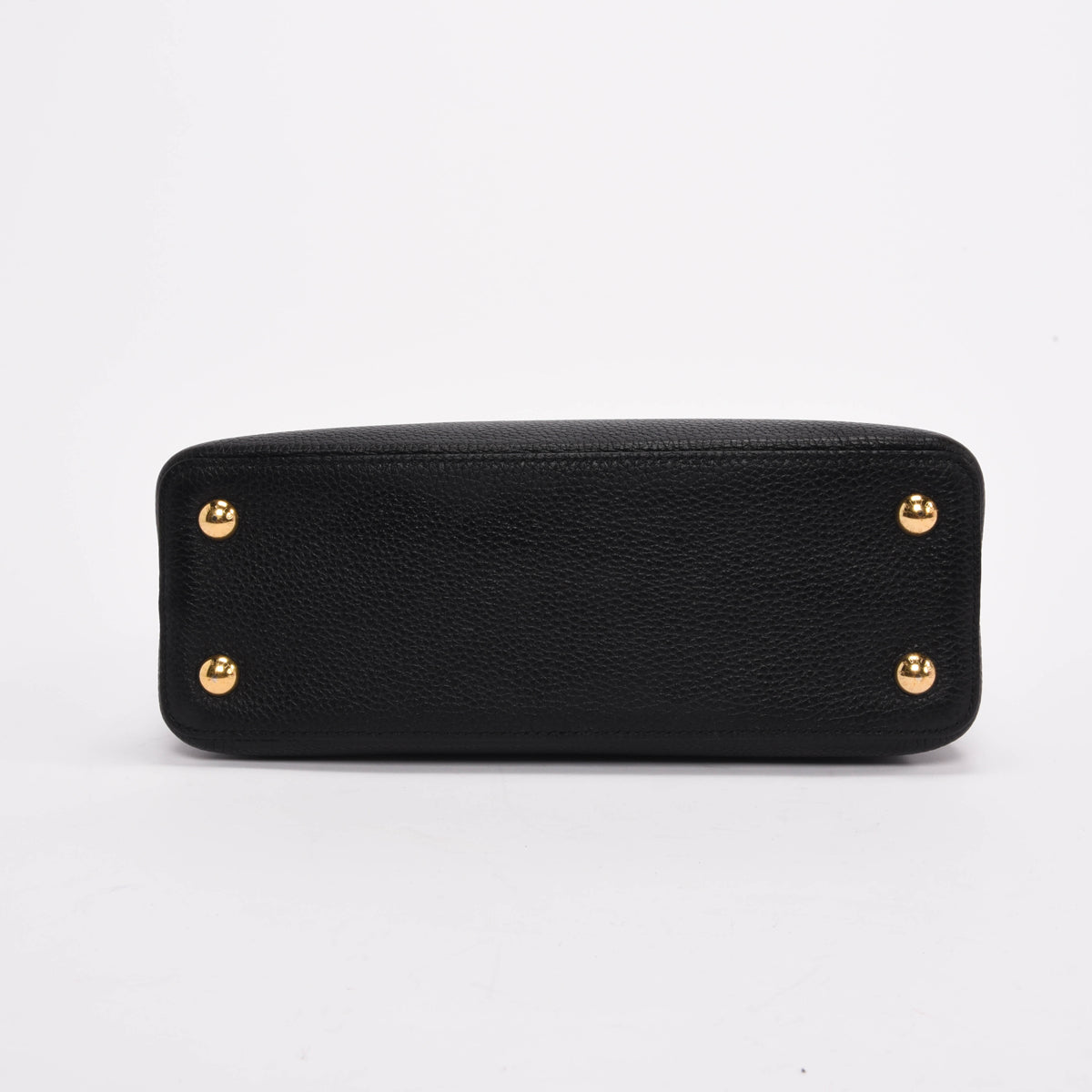 Louis Vuitton Noir Rubis Taurillon Capucines MM