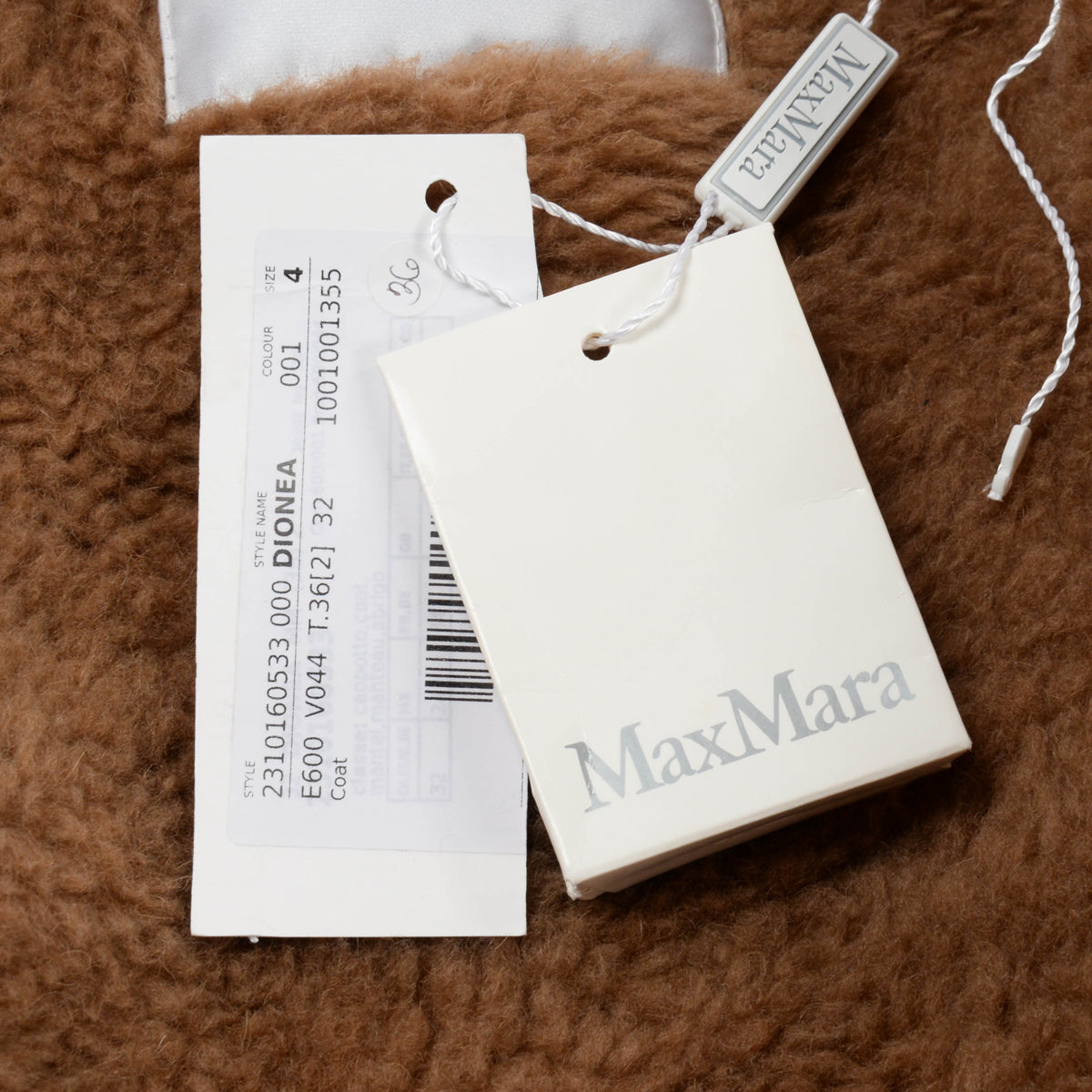 Max Mara Camel Dionea Drawstring Hooded Coat IT 36