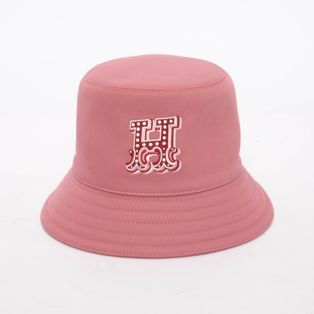 Hermes Rose Sorbet Cotton Harper H Electrique Bucket Hat