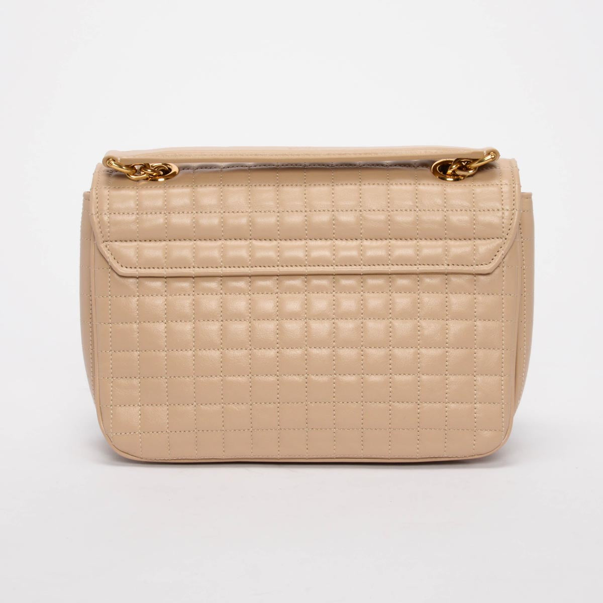 Celine Nude Quilted Calfskin Medium C Bag