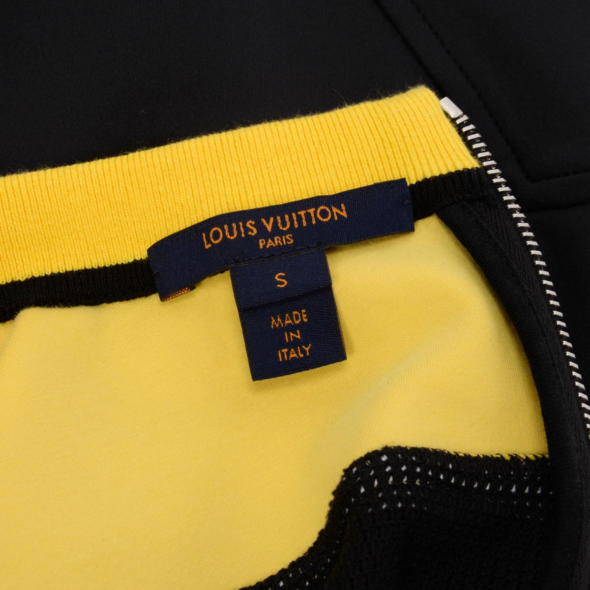 Louis Vuitton Black Knit Colourblock Mini Dress S