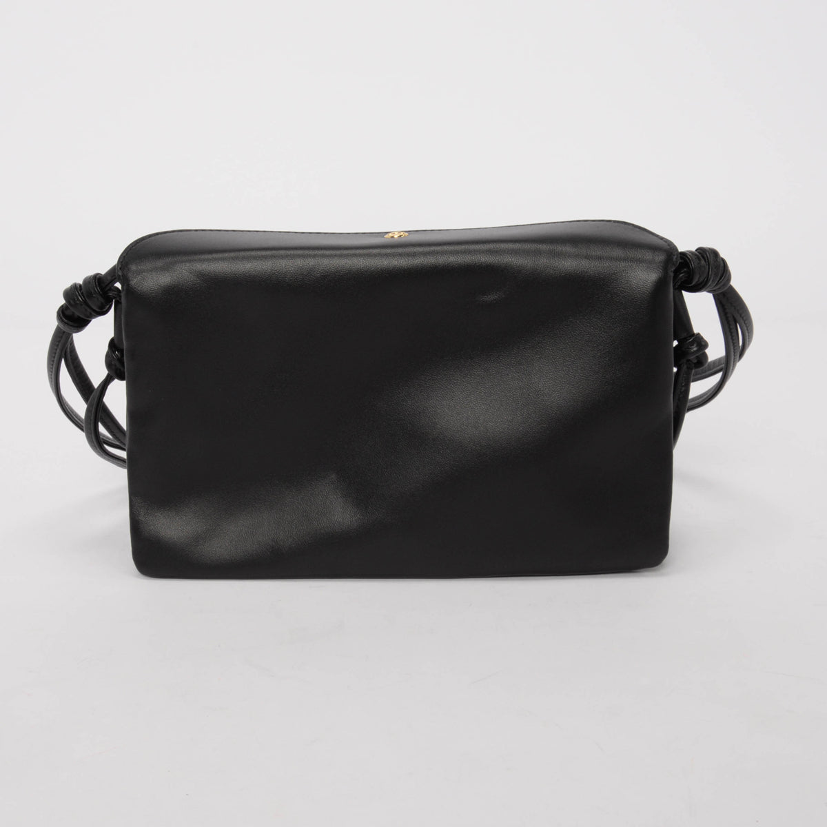 Celine Black Smooth Lambskin Trio Flap Bag