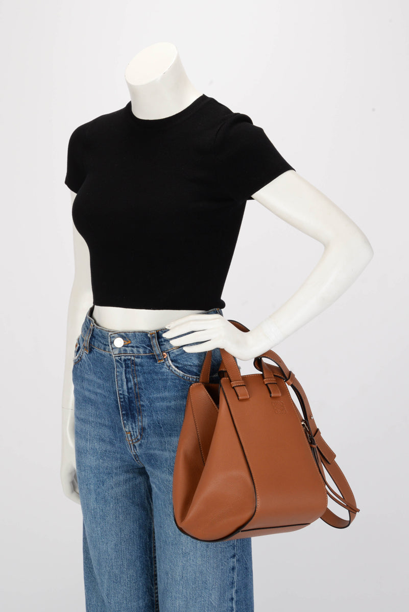 Loewe Tan Calfskin Small Hammock Tote