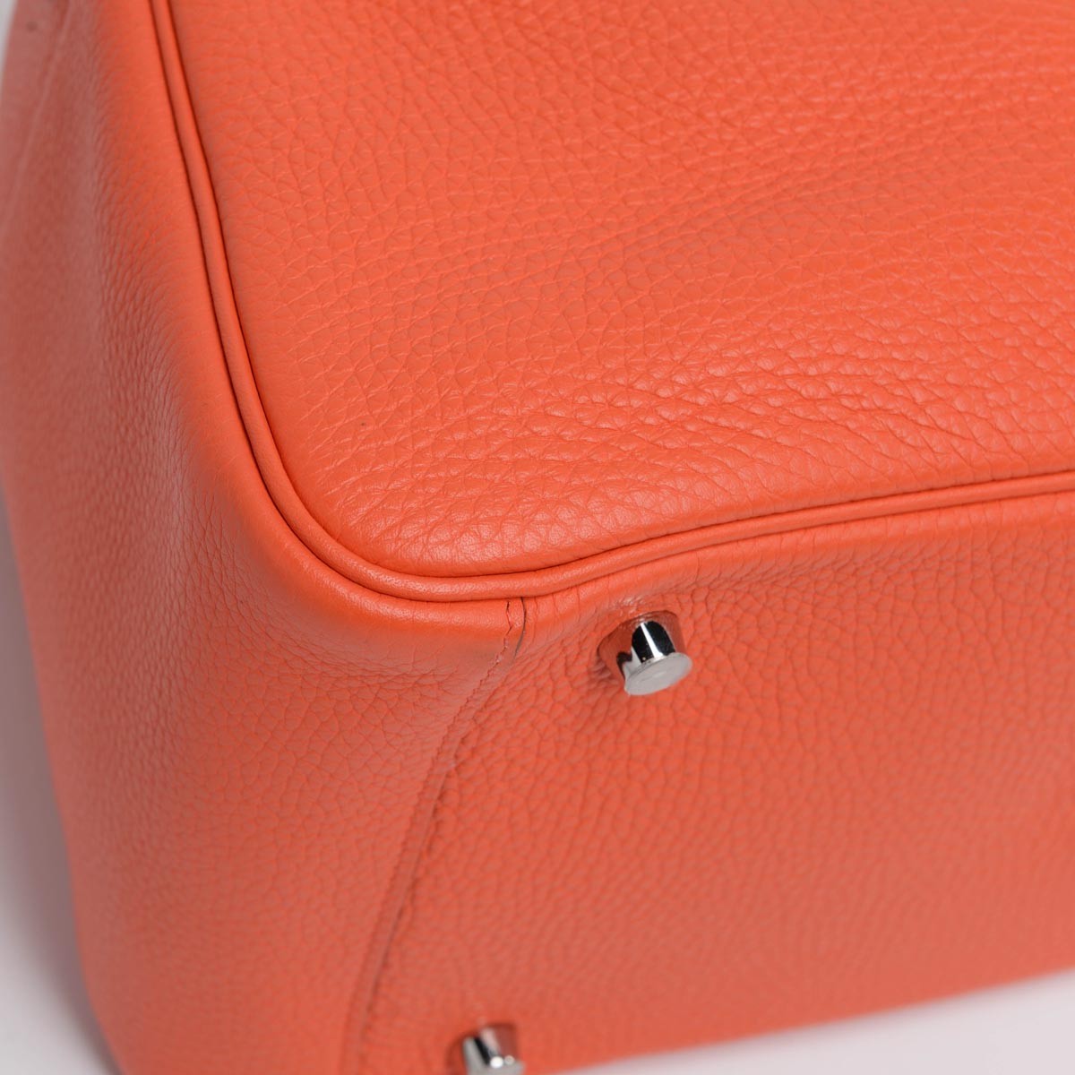 Hermes Orange Poppy Clemence Lindy 30