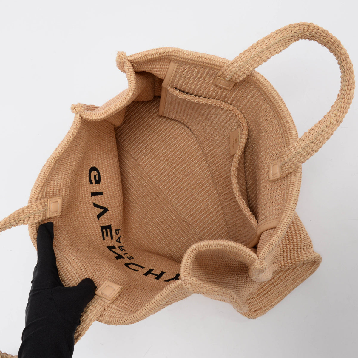 Givenchy Beige Raffia Large G Shopping Tote
