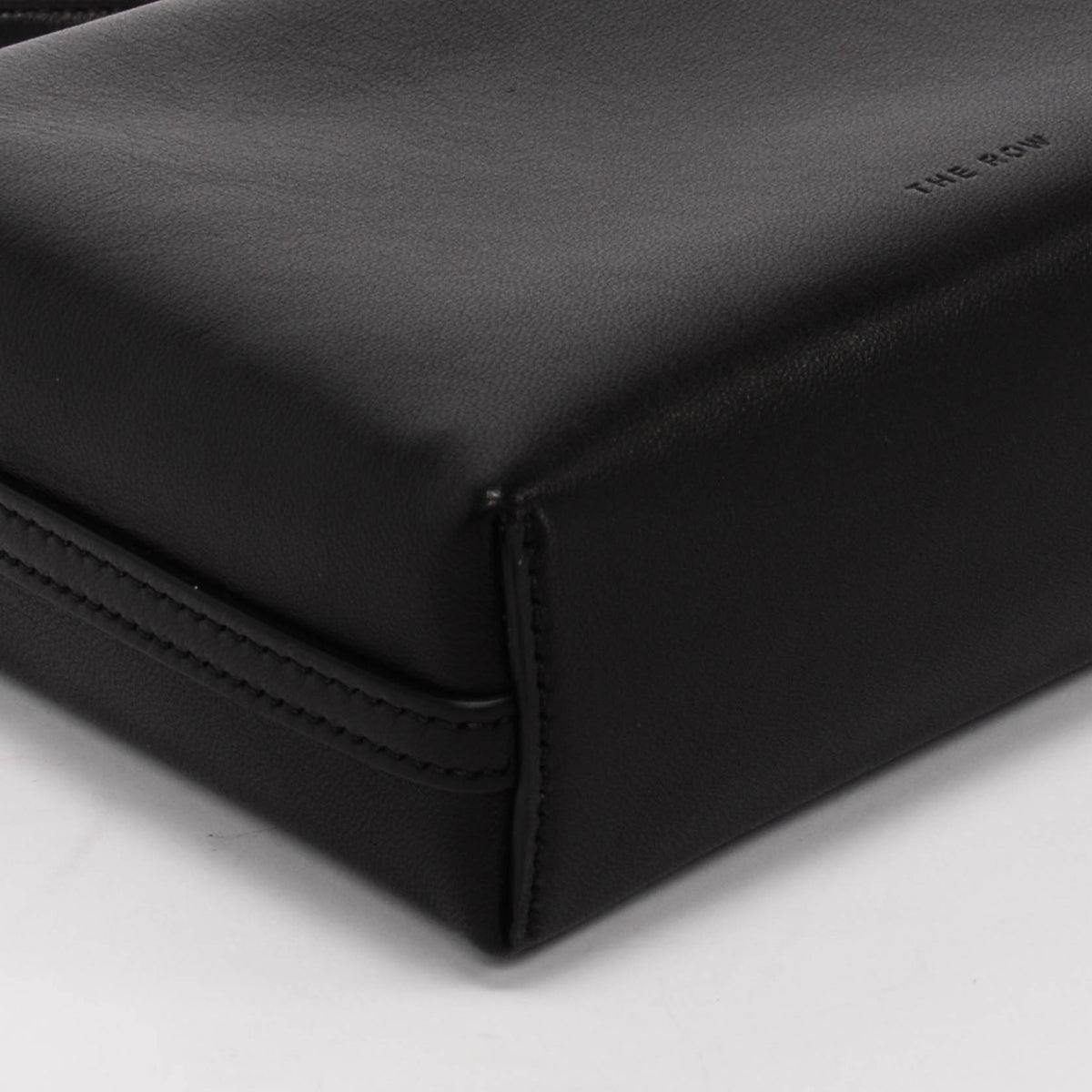 The Row Black Lambskin Regent Cross Body Bag
