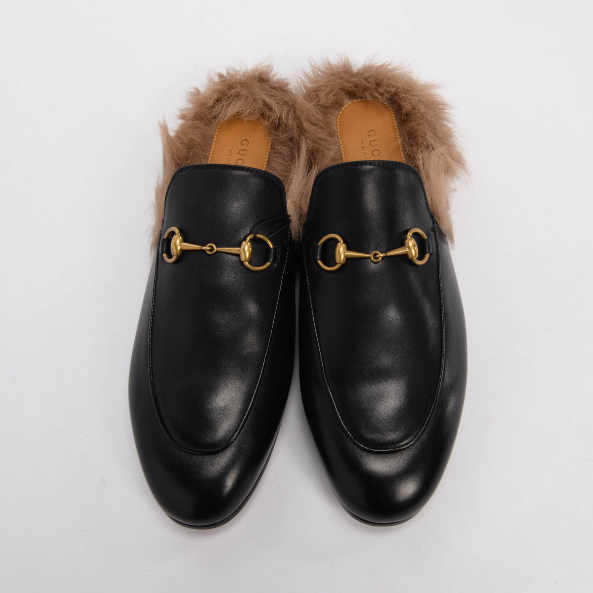 Gucci Black 2015 Re-Edition Princetown Slippers 41
