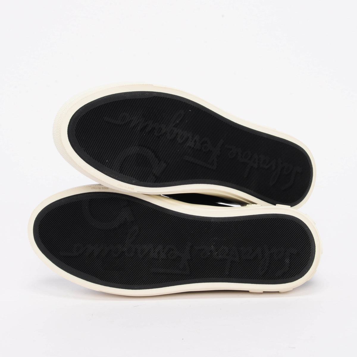 Ferragamo Black Calfskin Nataly Vara Bow Sneakers 6.5