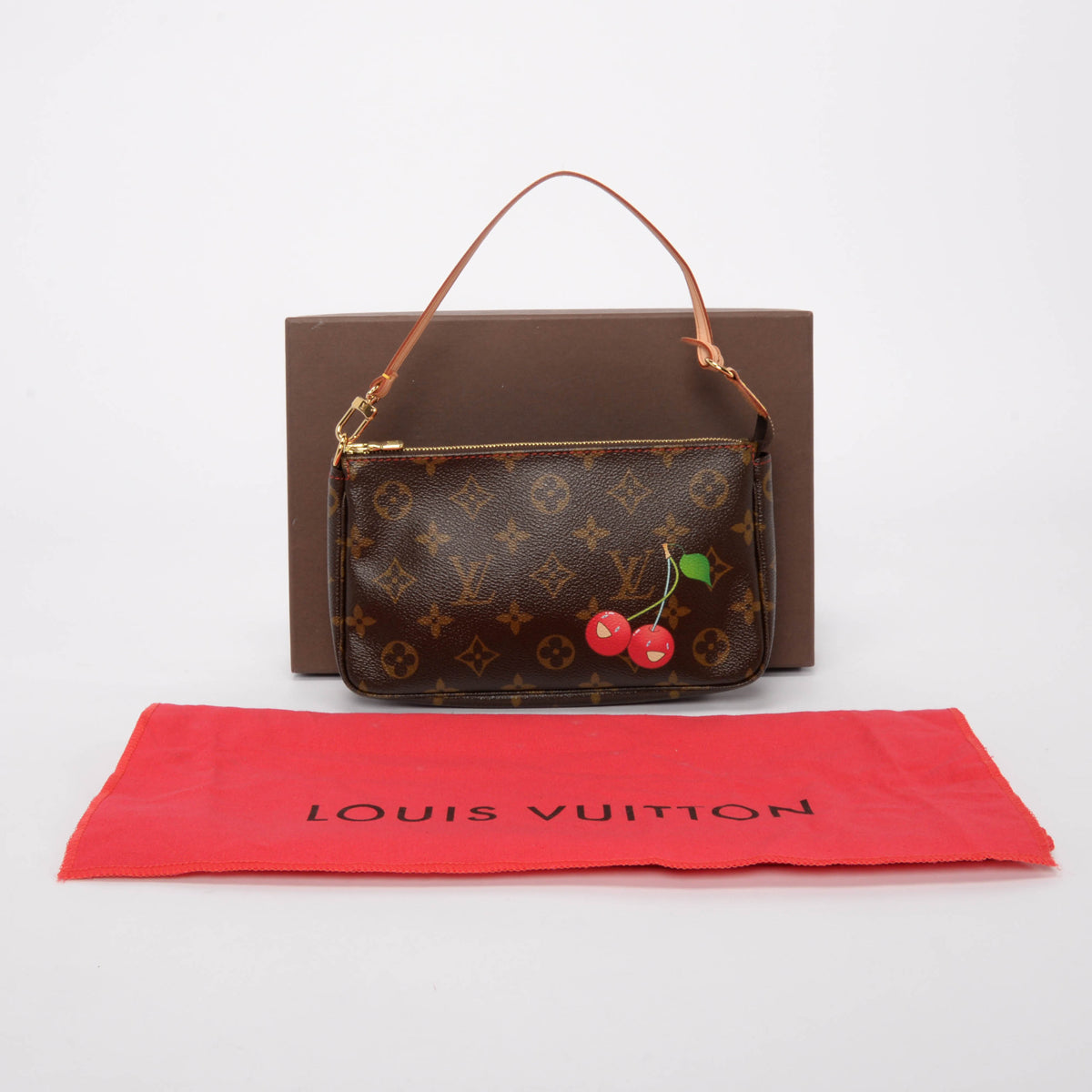 Louis Vuitton x Takashi Murakami Monogram Cerises Pochette Accessoires