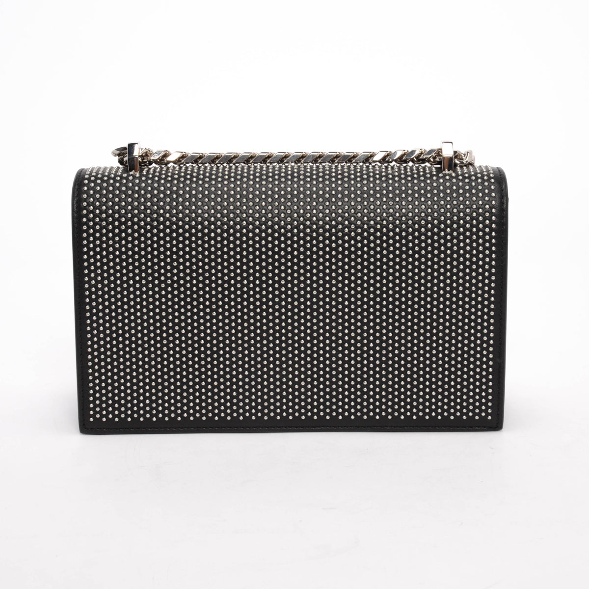 Alexander McQueen Black Studded Knuckle Cross Body Bag