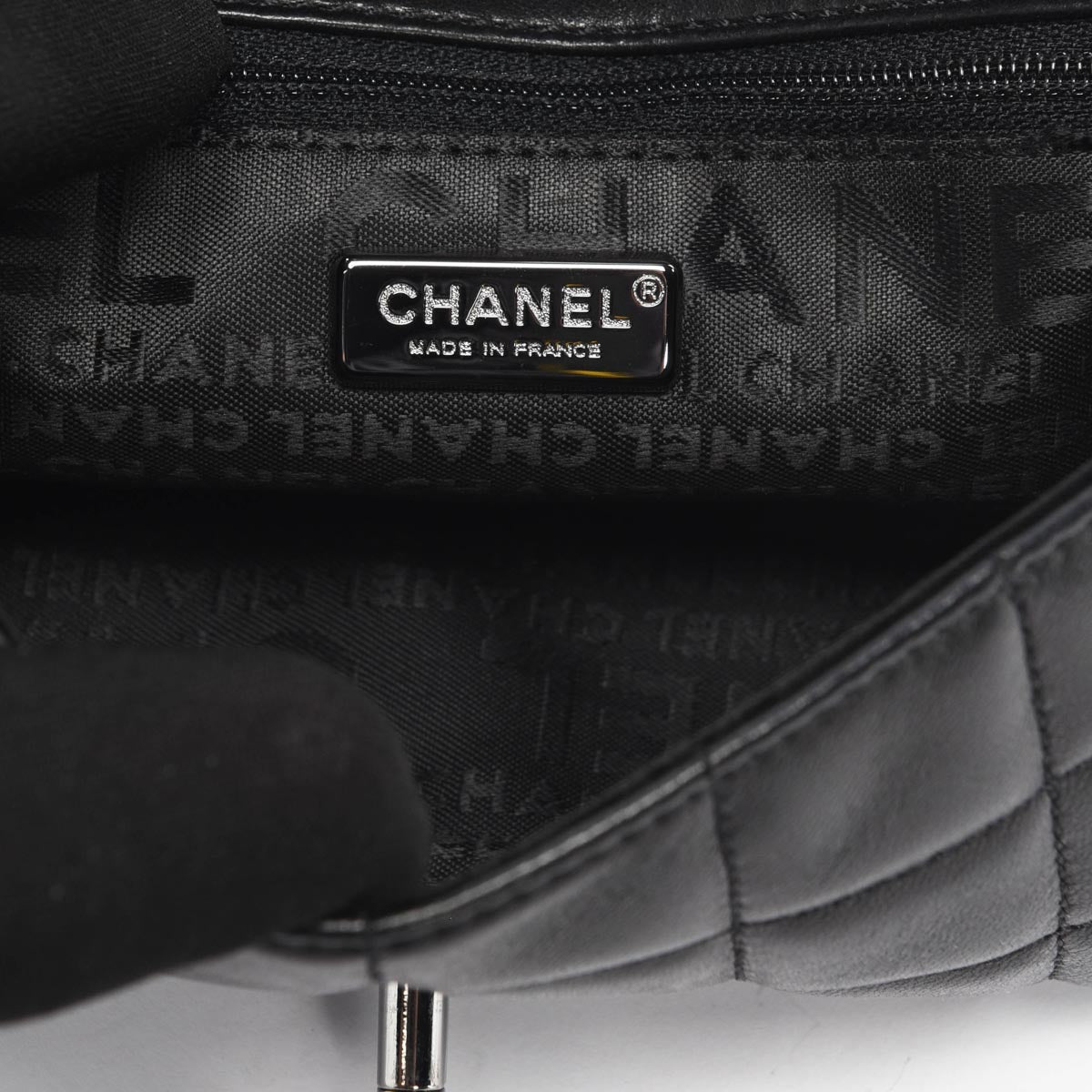 Chanel Black Chocolate Bar Beaded Chain Mini Bag