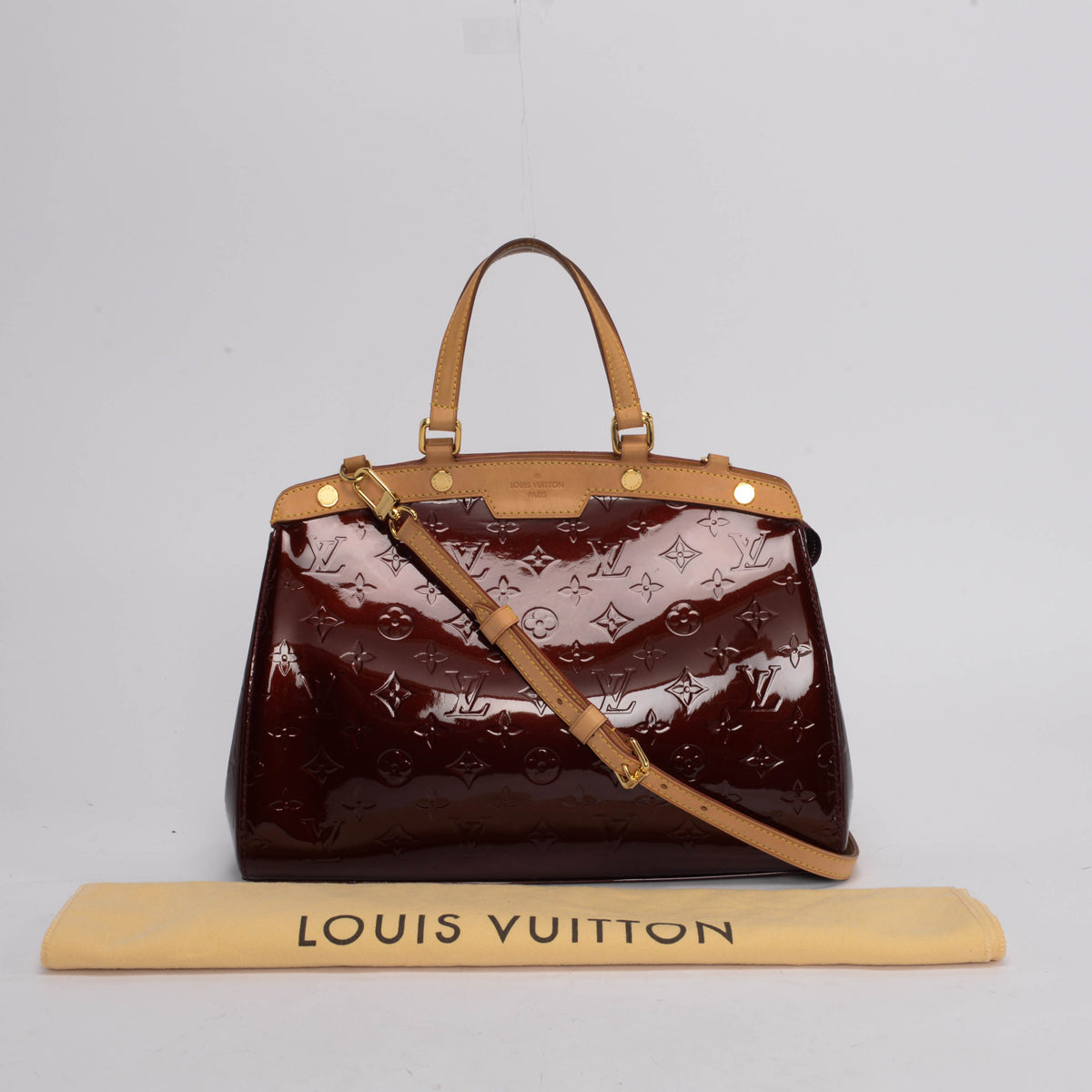 Louis Vuitton Rouge Fauviste Monogram Vernis Brea MM