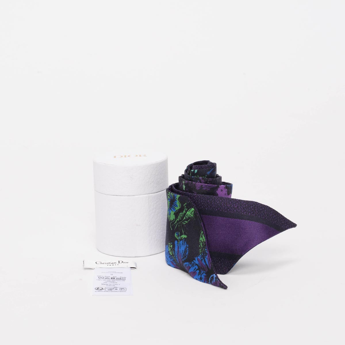 Dior Purple Silk Toile De Jouy Voyage Mitzah